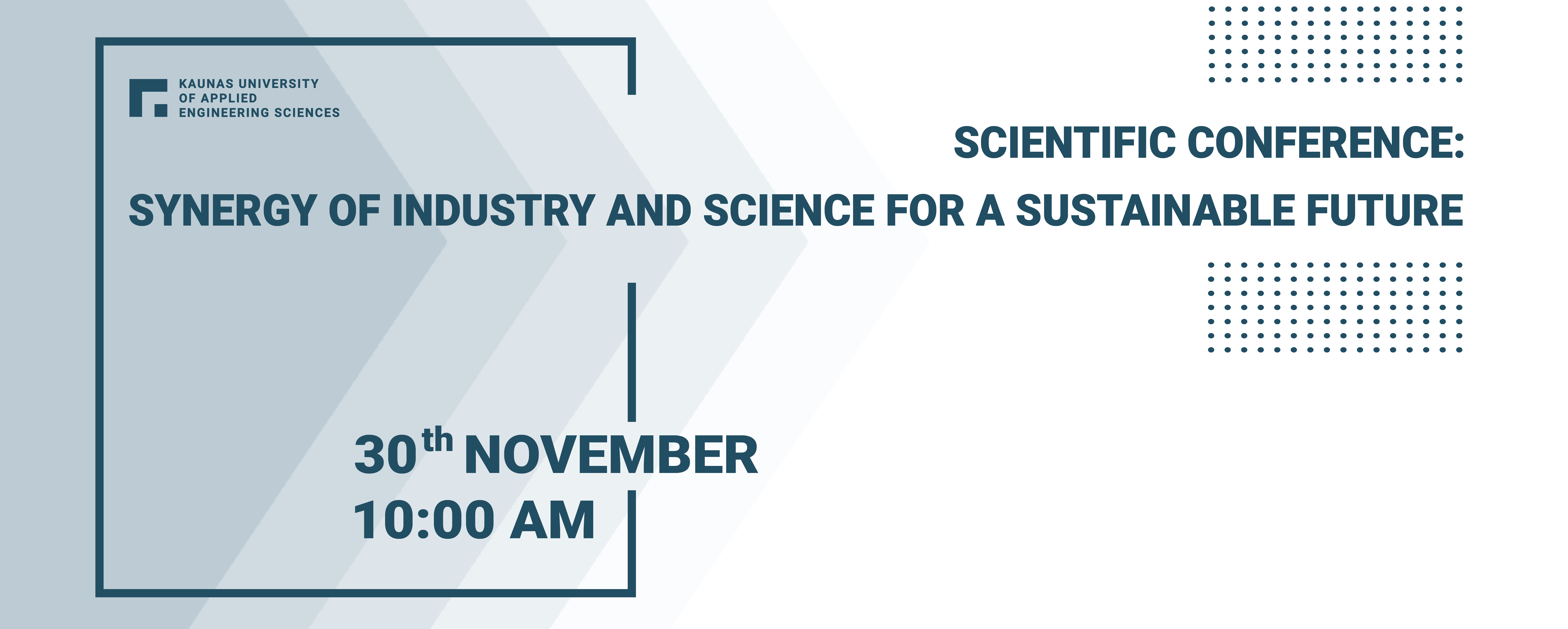 SYNERGY OF INDUSTRY AND SCIENCE FOR A SUSTAINABLE FUTURE