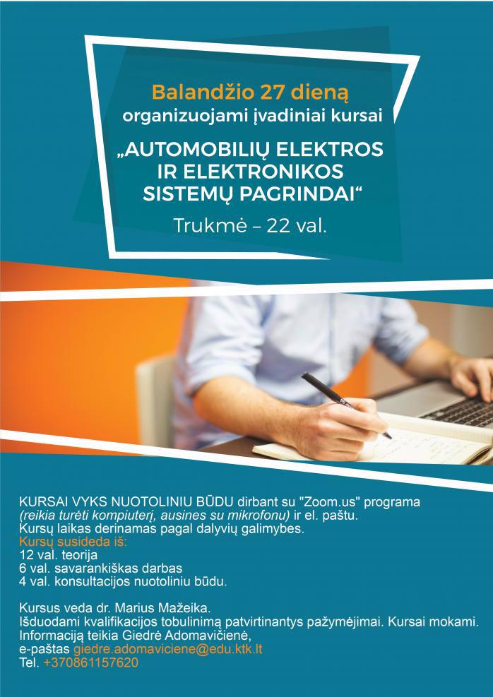 „AUTOMOBILIŲ ELEKTROS IR ELEKTRONIKOS SISTEMŲ PAGRINDAI“