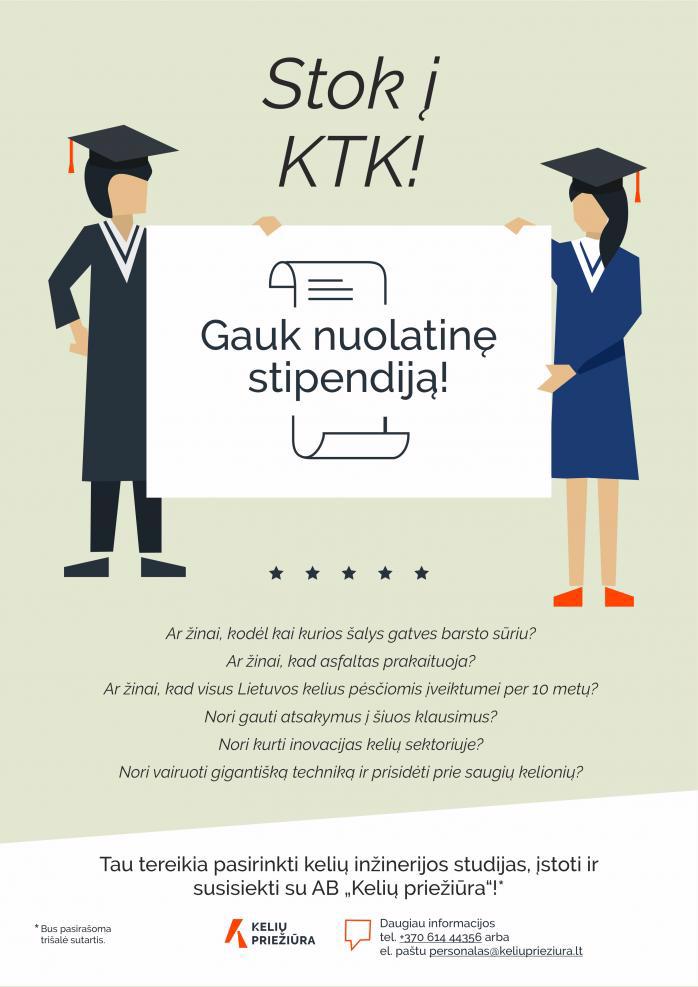 RINKIS KELIŲ INŽINERIJOS STUDIJAS KAUNO TECHNIKOS KOLEGIJOJE!